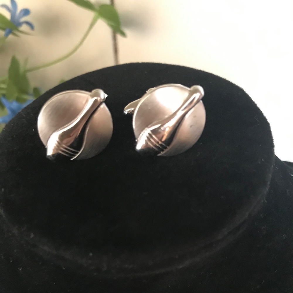 Vintage Silver Toned Bowling Pin Cuff Links